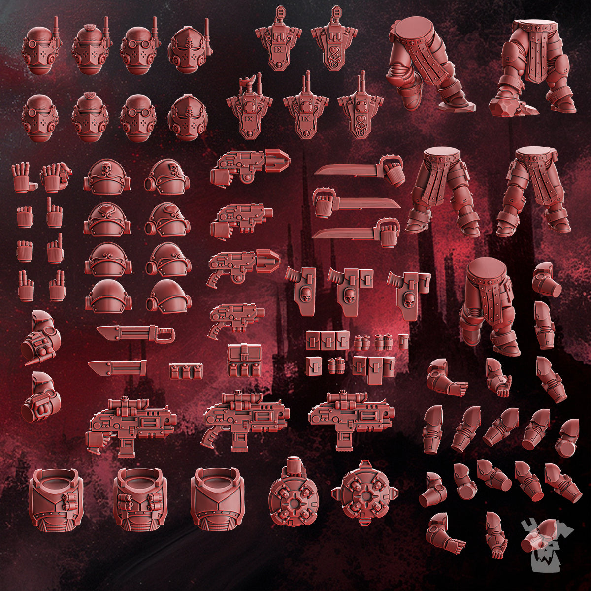 CRIMSON WINGS RECON SQUAD (BUILD-KIT & EASY-TO-BUILD MODELS) by DakkaDakka Store - Full Miniature / Model