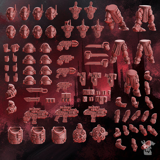CRIMSON WINGS RECON SQUAD (BUILD-KIT & EASY-TO-BUILD MODELS)