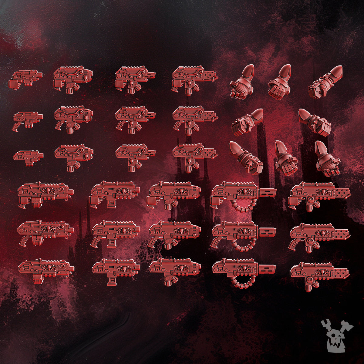 Alternate view of CRIMSON WINGS TACTICAL SQUAD (BUILD-KIT & EASY-TO-BUILD MODELS) by DakkaDakka Store - Full Miniature /…