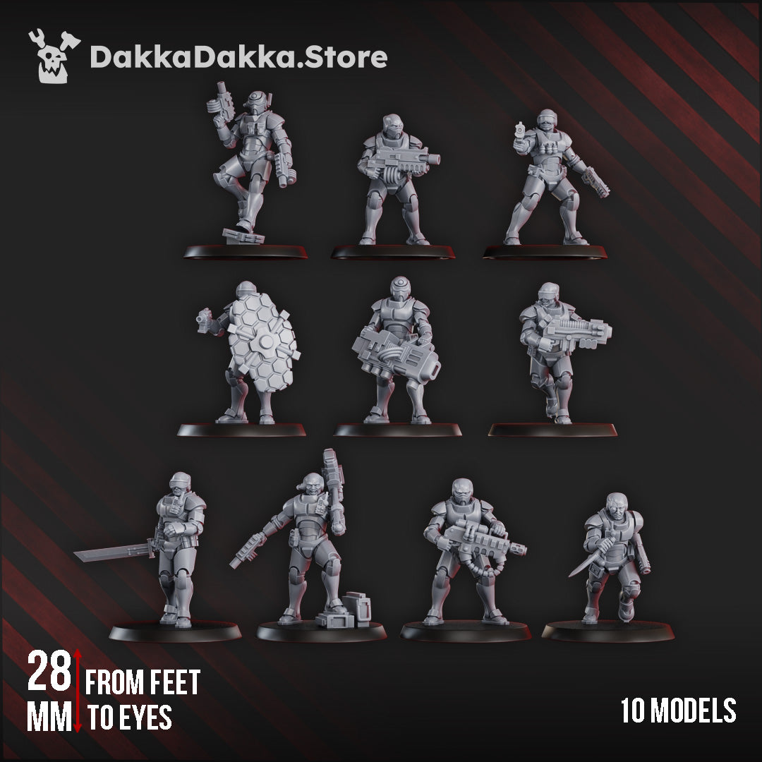 Doomsday Lab Killers (x10) by DakkaDakka Store - Full Miniature / Model