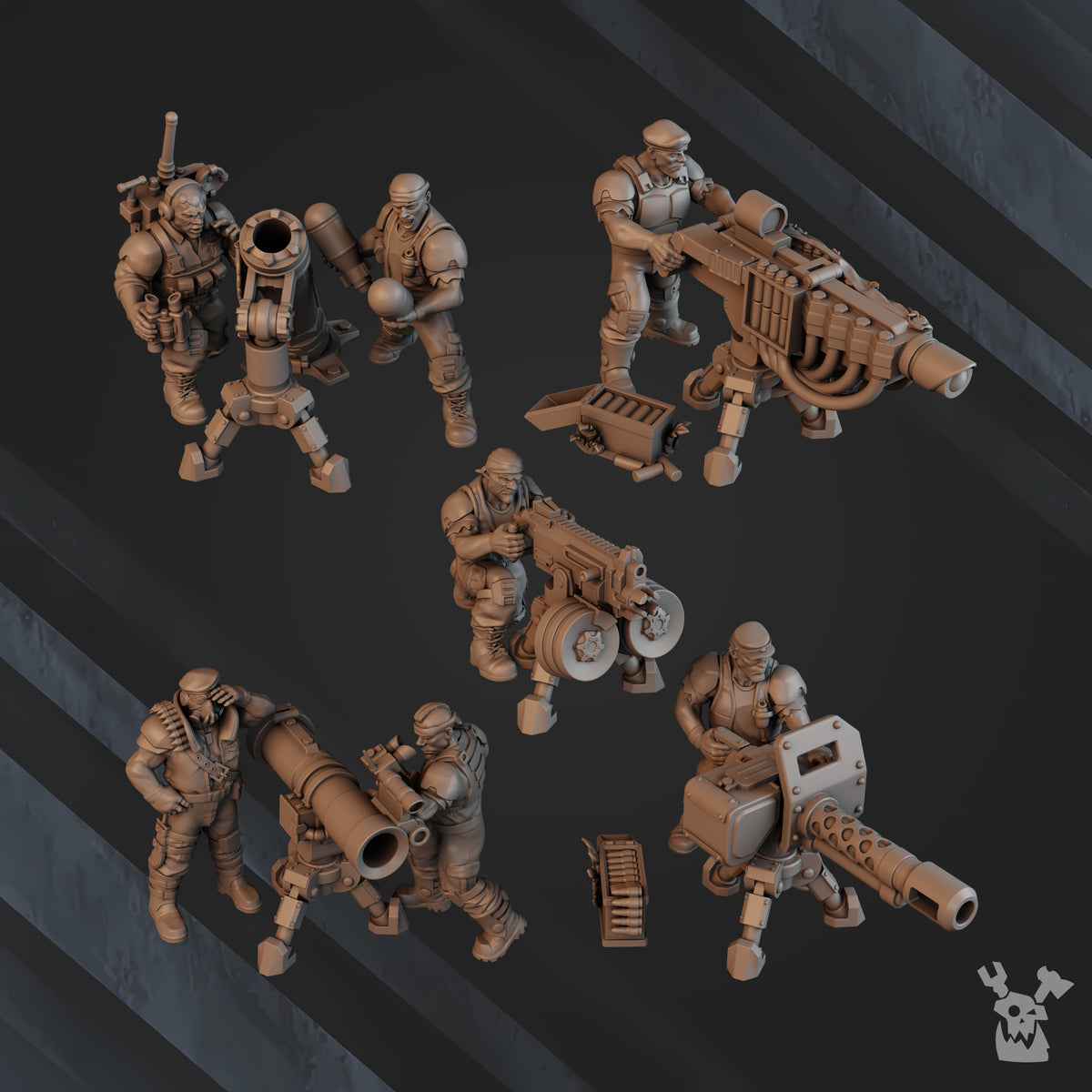 GREEN HELL DIVISION HEAVY FIRE SUPPORT SQUAD by DakkaDakka Store - Full Miniature / Model