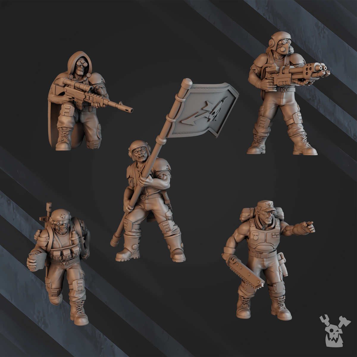 GREEN HELL DIVISION LEAD DETACHMENT by DakkaDakka Store - Full Miniature / Model
