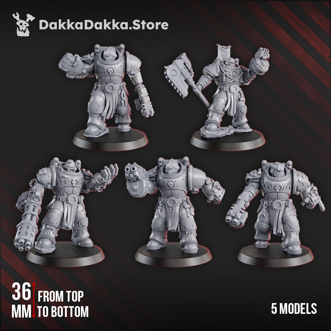 Ignisaurus Clan Destroyers Squad (x5) by DakkaDakka Store - Full Miniature / Model