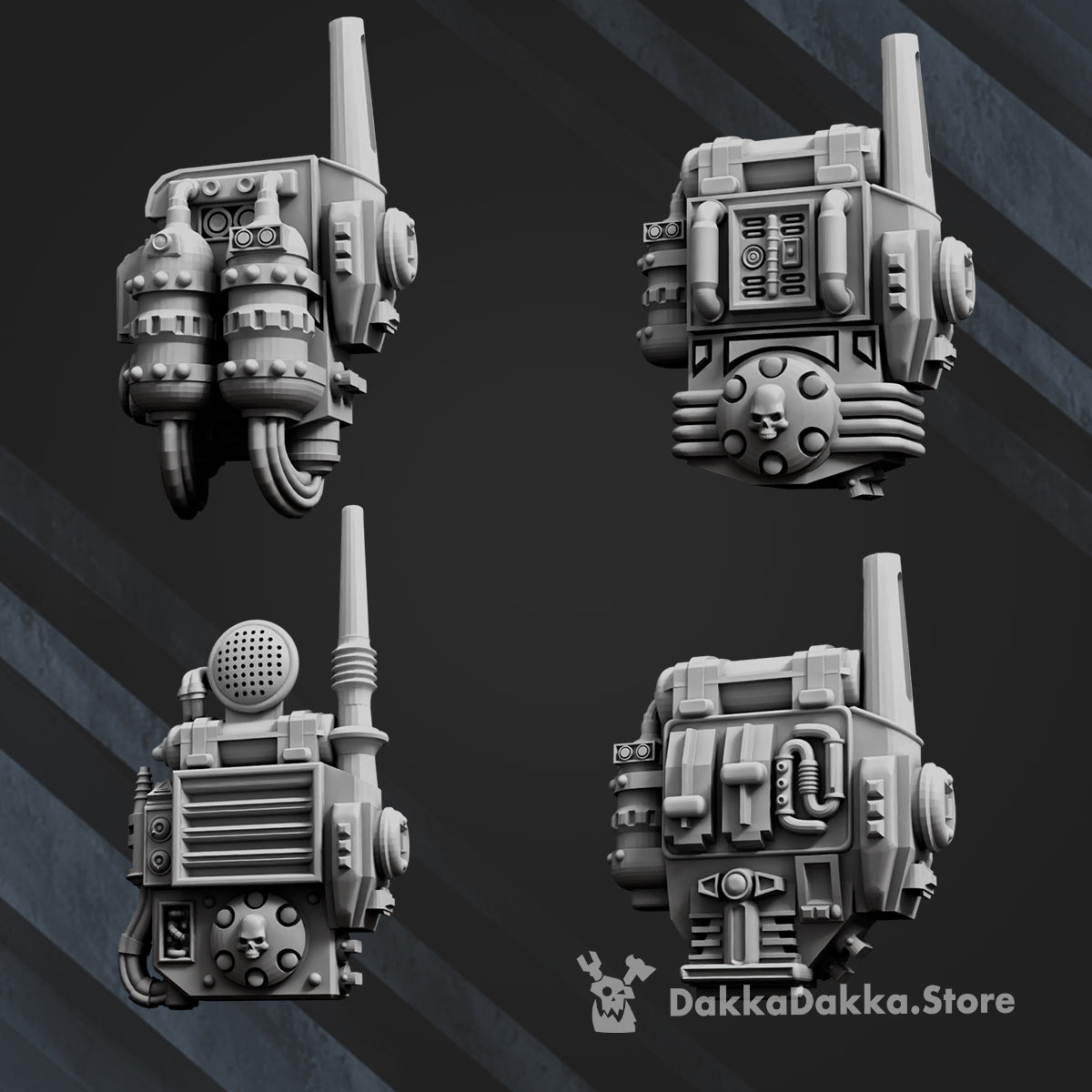 IMPERIAL GUARD BACKPACK BITS X4 by DakkaDakka Store - Backpack / Jetpack