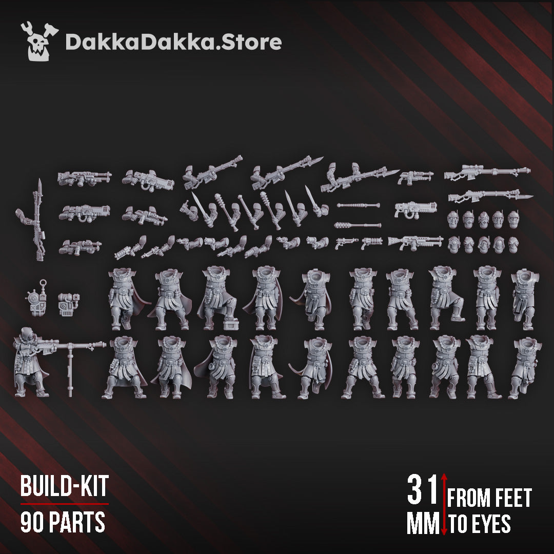 Satellitum Mechguards Range Squad (build kit) by DakkaDakka Store - Full Miniature / Model
