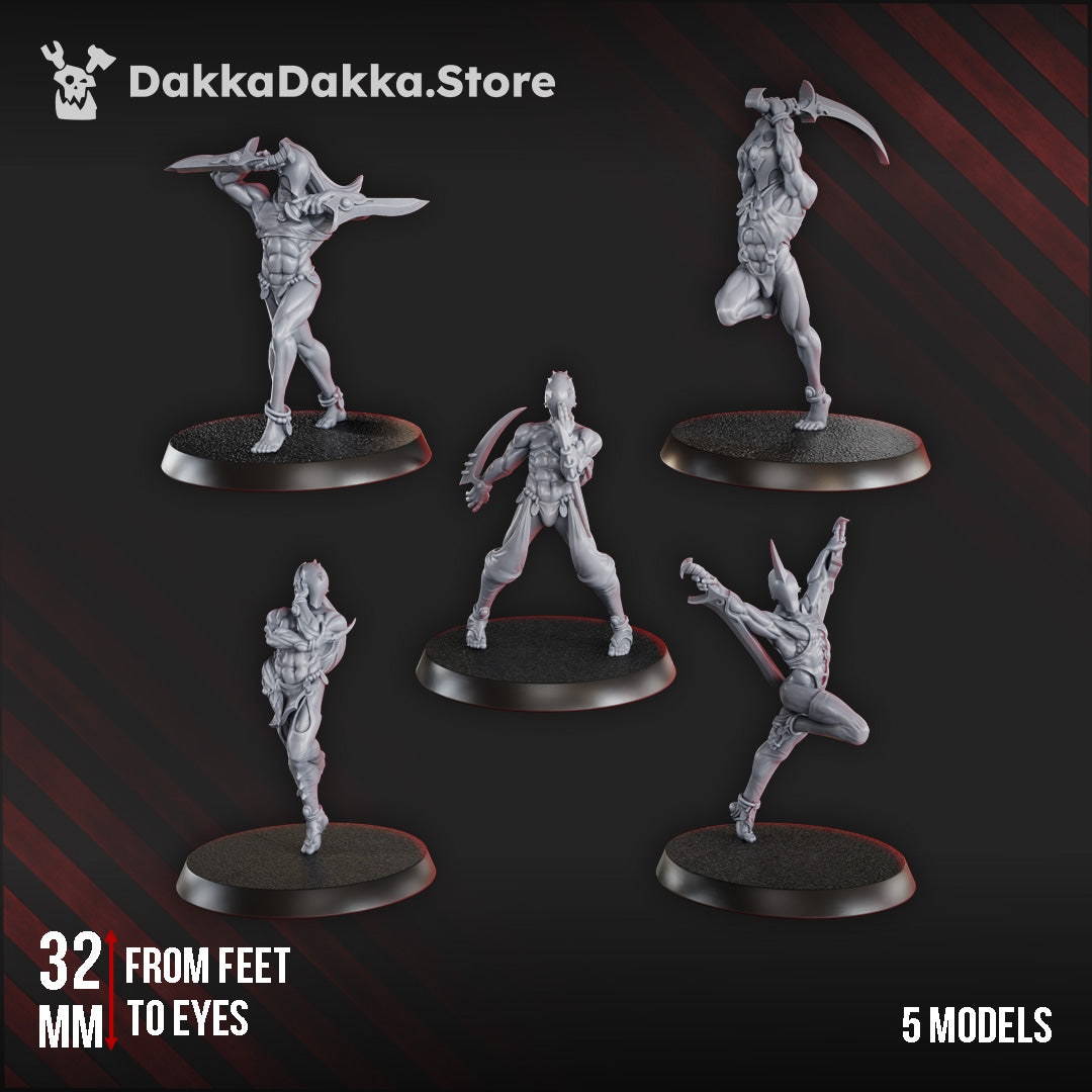 Living Mannequins Squad (x5) by DakkaDakka Store - Full Miniature / Model