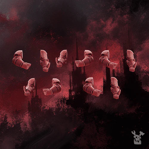 Crimson Wings Two-handed Weapons Arms Set x10
