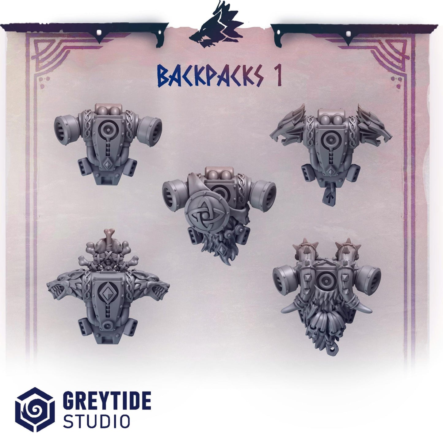 Backpacks 1 | Primal hounds | Greytide Studio