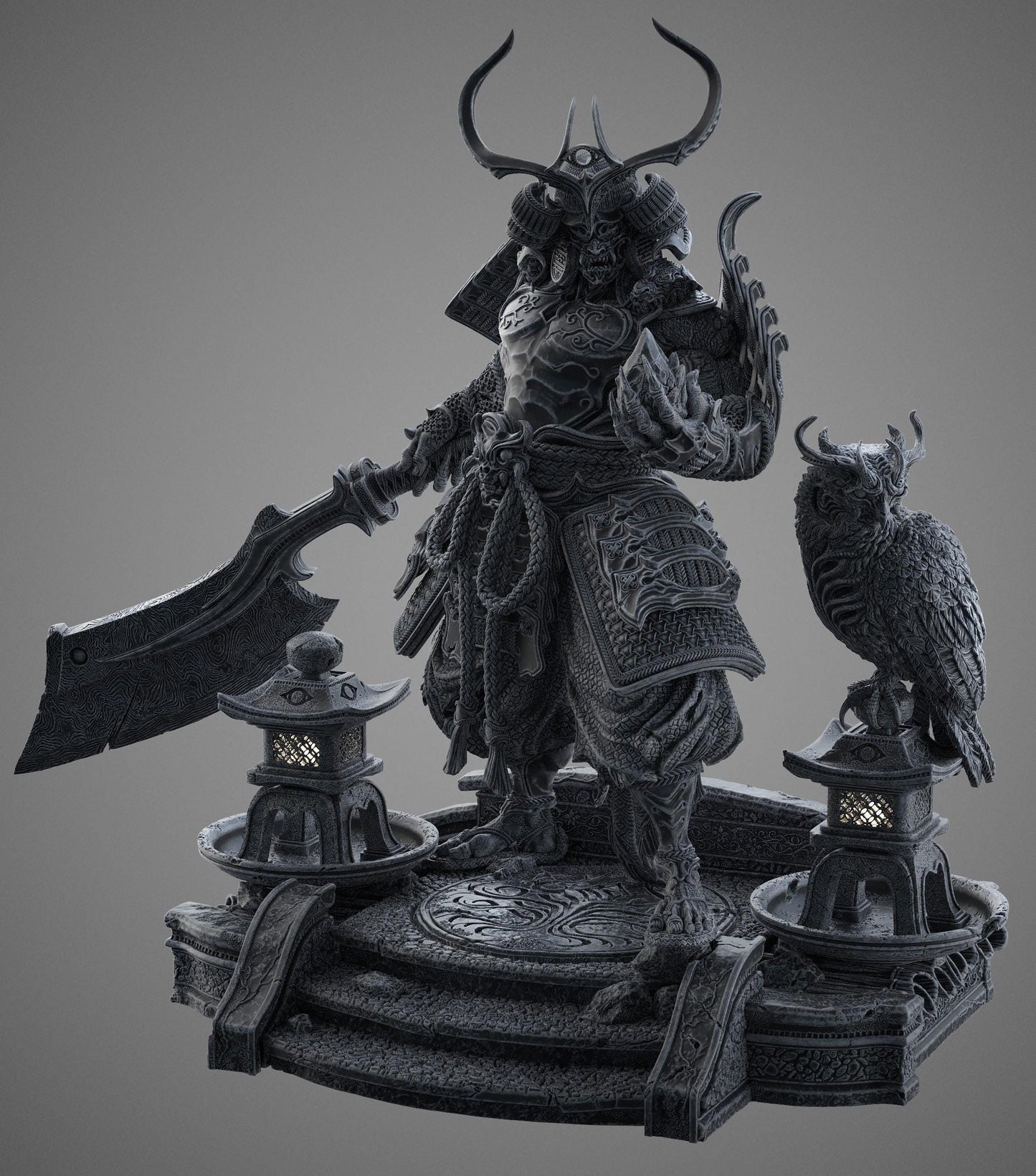 BFG - Tenjin - Garden Base - 1.12 Scale | Sculpt | Black forge Games