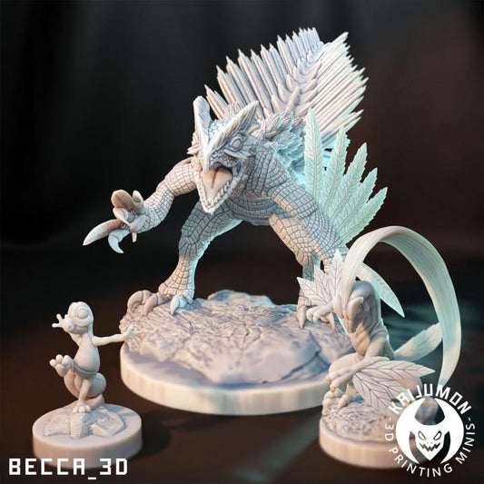 Kaijumon Leaf Gecko/ Tabletop Model / Miniature Figurine | Kaijumon (Sceptile)