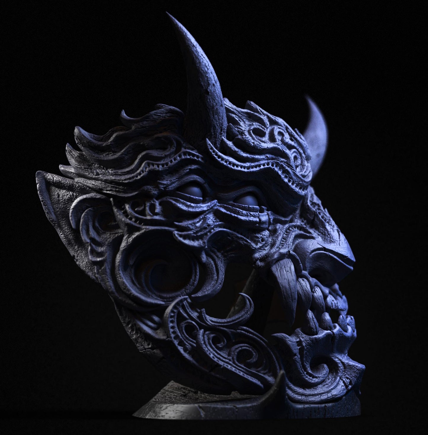 BFG - Tenjin - Duality Mini Mask Display | Sculpt | Black forge Games