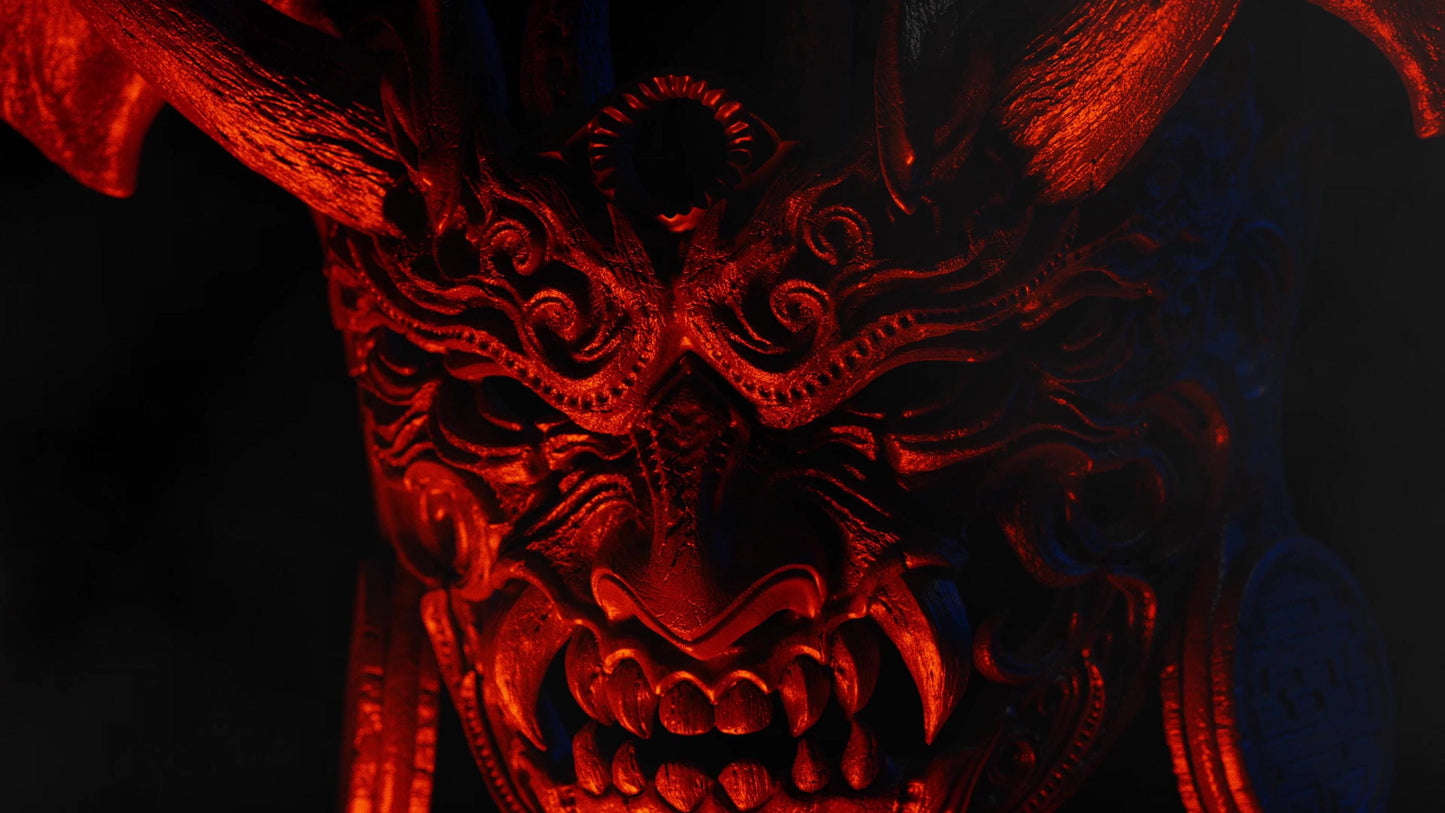 BFG - Tenjin Life-Sized Wearable Mask | Sculpt | Black forge Games