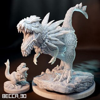 Kaijumon TRex/ Tabletop Model / Miniature Figurine | Kaijumon