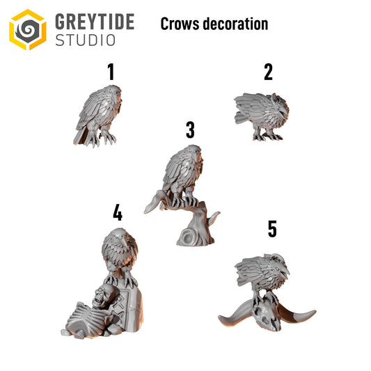 Crow Decorations  | Primal Hound Expansion | Greytide Studio
