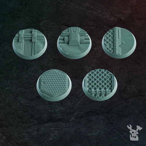 War Field Theme 32mm Bases Set x5 #1