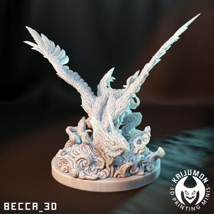Kaijumon Legendary Eon Dragons / Tabletop Model / Miniature Figurine | Kaijumon (Latios Latias)
