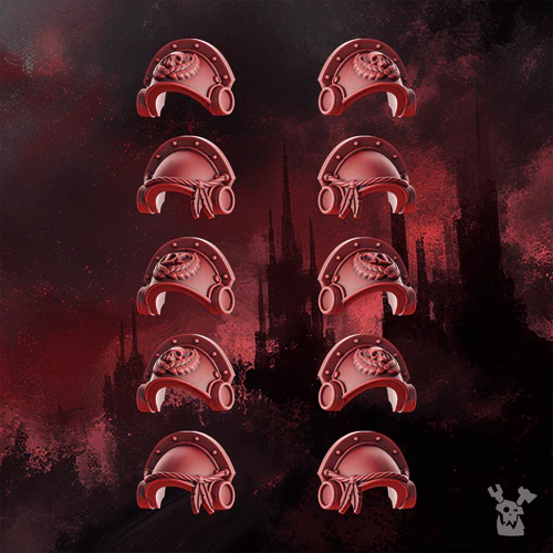 Crimson Wings Honour Squad Shoulder Pads Set x10