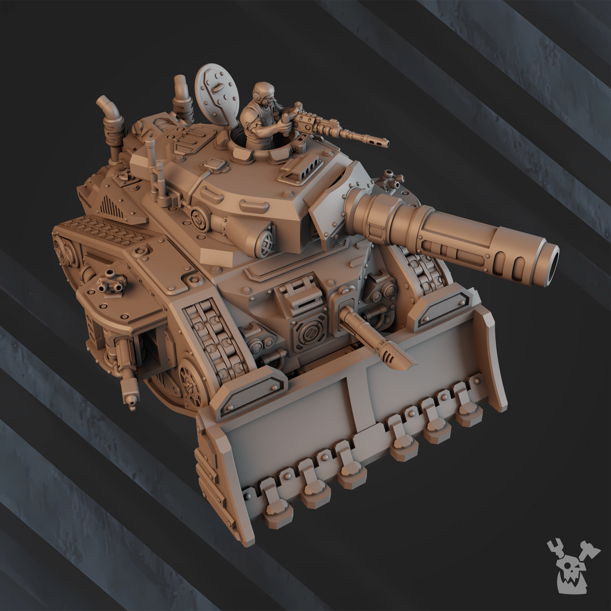Alternate view of BATTLE TANK "LETHAL RAGE" LR-6 by DakkaDakka Store - Full Miniature / Model