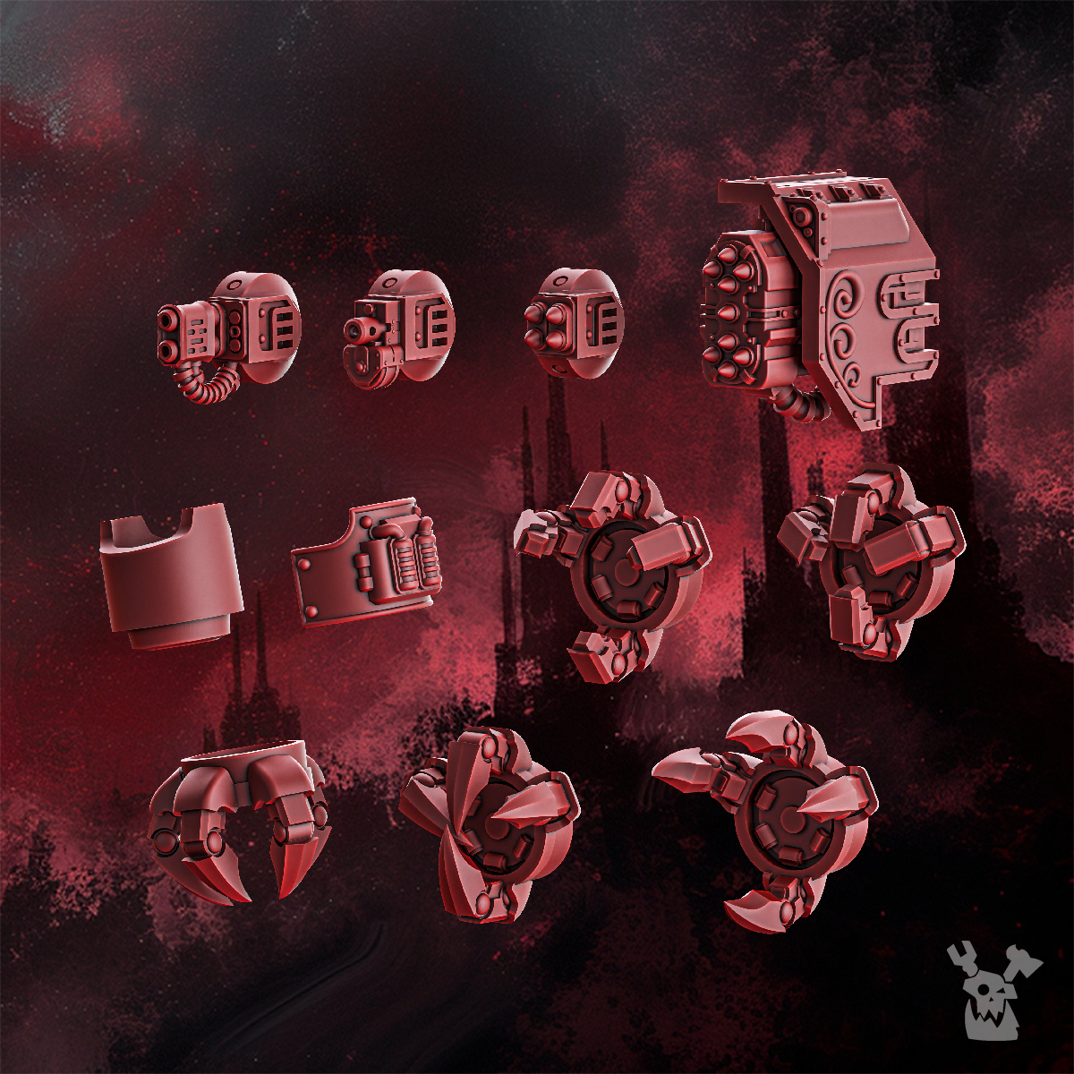Alternate view of CRIMSON WINGS HEAVY WALKER by DakkaDakka Store - Full Miniature / Model