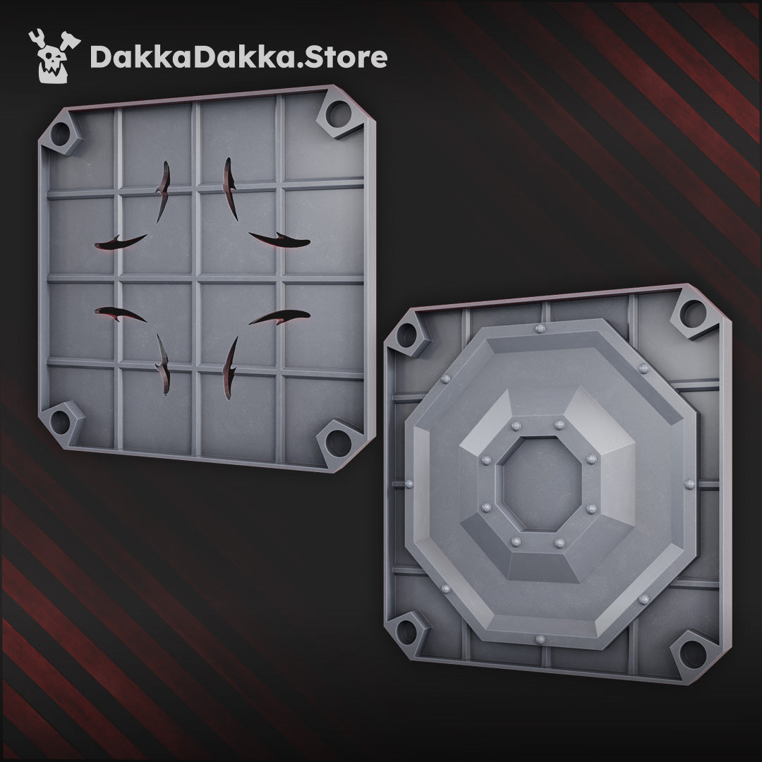 Alternate view of Floor Set (Sinbound Temple) by DakkaDakka Store - Full Miniature / Model