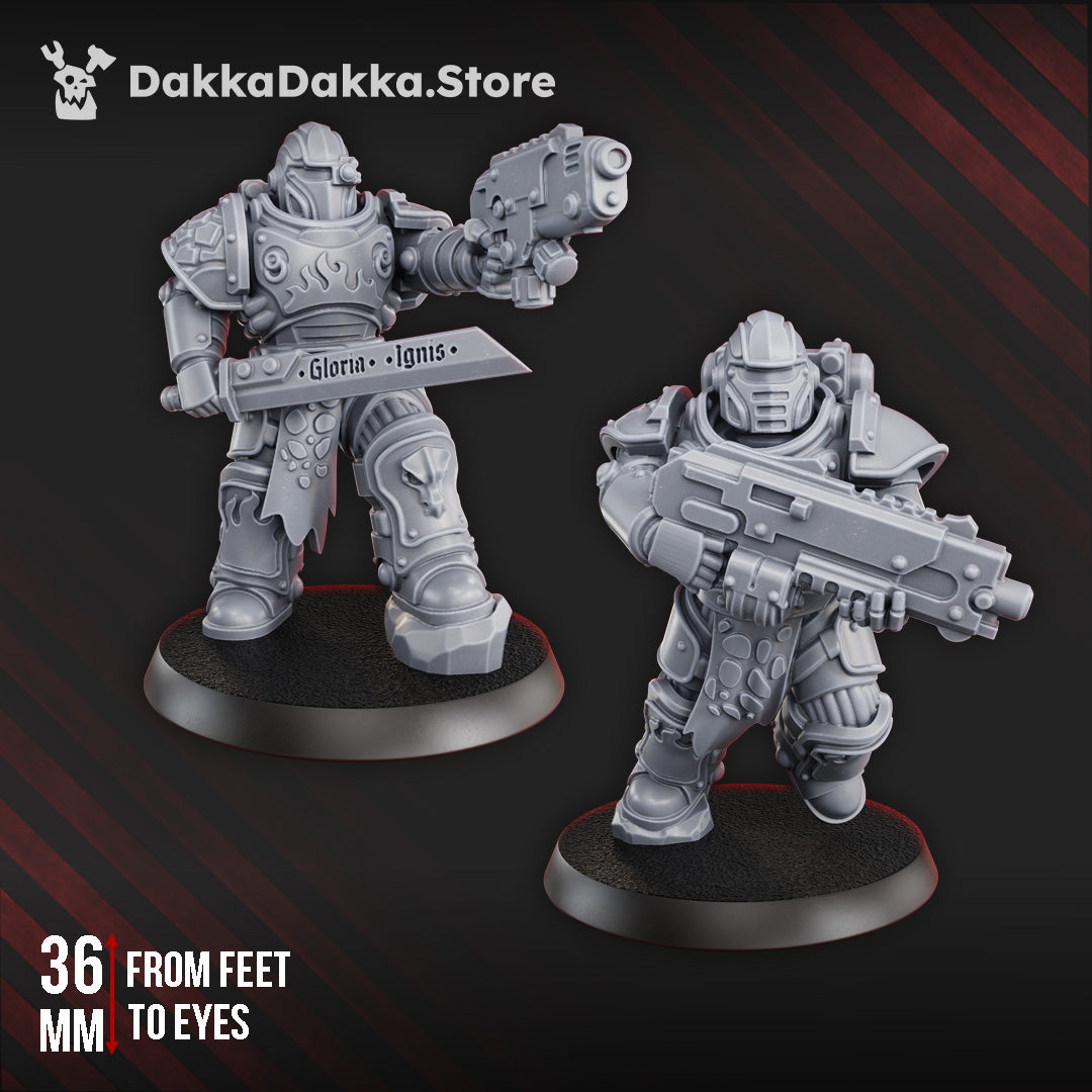 Alternate view of IGNISAURUS CLAN WARRIORS TACTICAL SQUAD (X10) by DakkaDakka Store - Full Miniature / Model