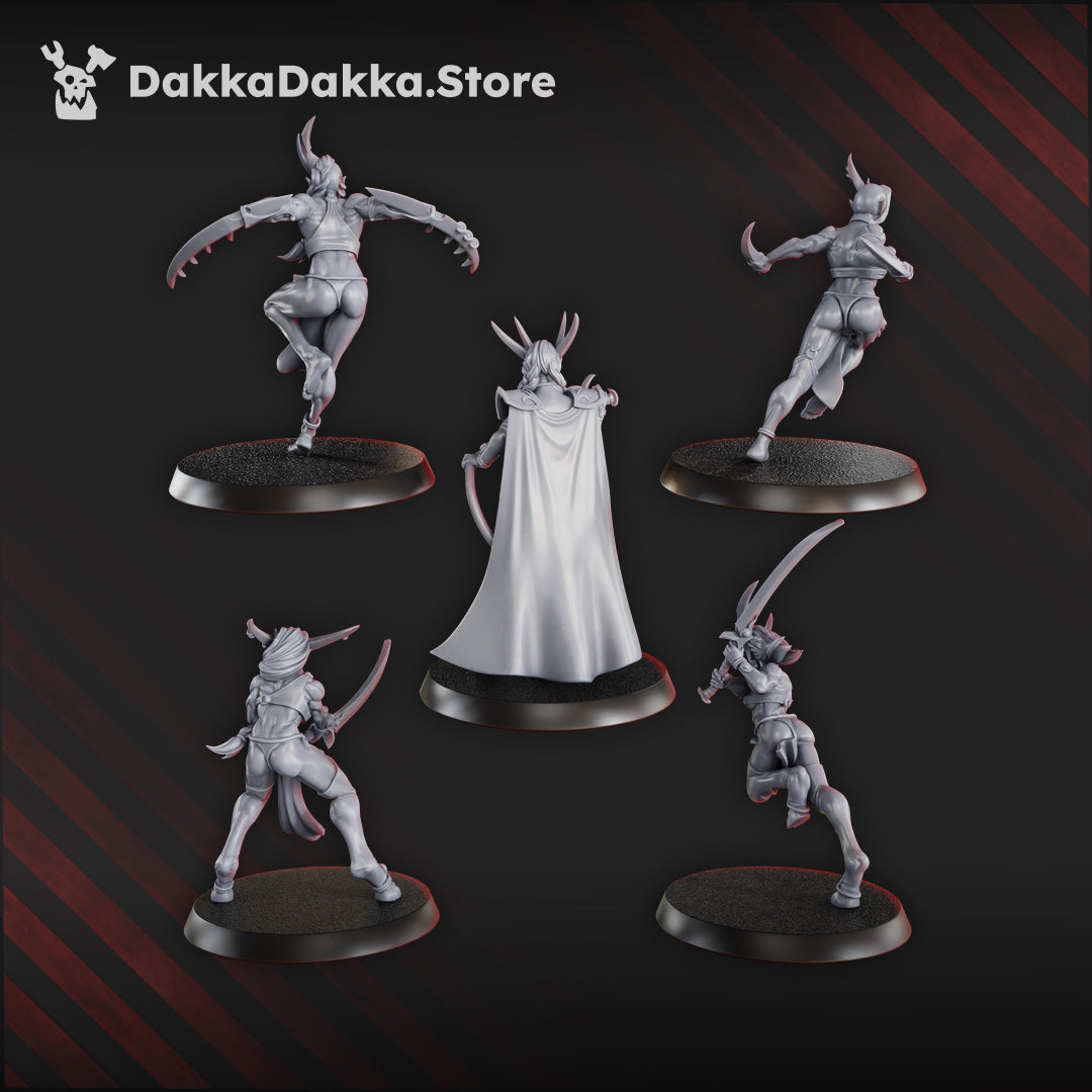 Alternate view of Liberated Slaves Squad (x5) by DakkaDakka Store - Full Miniature / Model