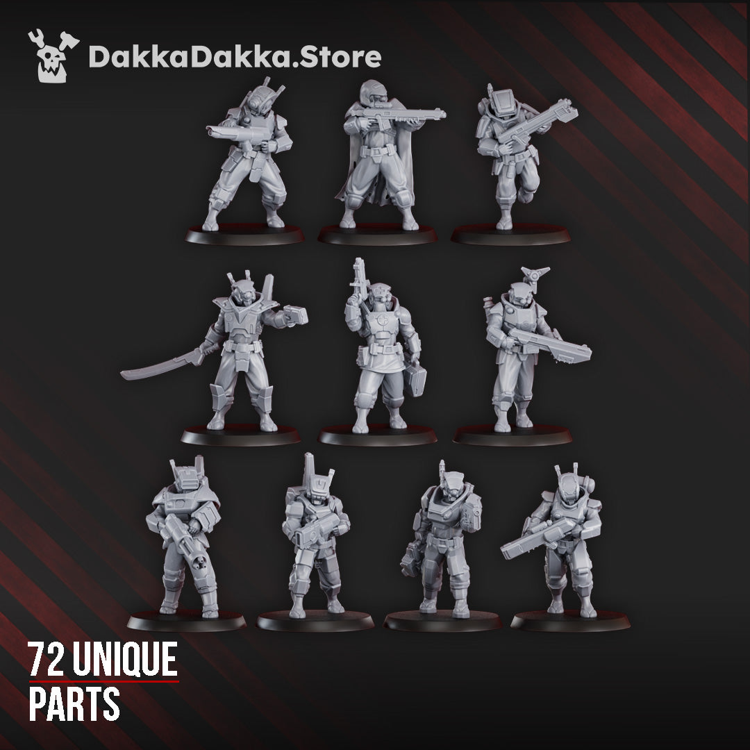 MSC Operations Team 2nd Division (build kit) by DakkaDakka Store - Full Miniature / Model