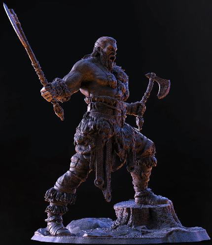 FREKI - THE BOARHEADED | Sculpt | Black forge Games