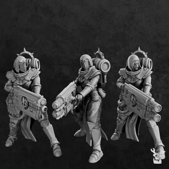 WAR SISTERS TEAM WITH HEAVY WEAPONS X3