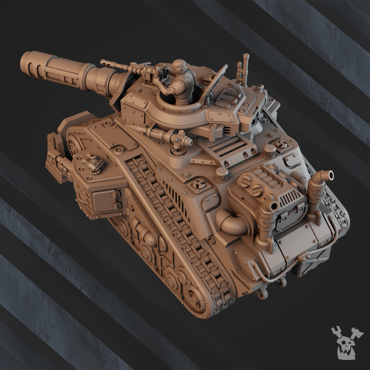 Alternate view of BATTLE TANK "LETHAL RAGE" LR-6 by DakkaDakka Store - Full Miniature / Model