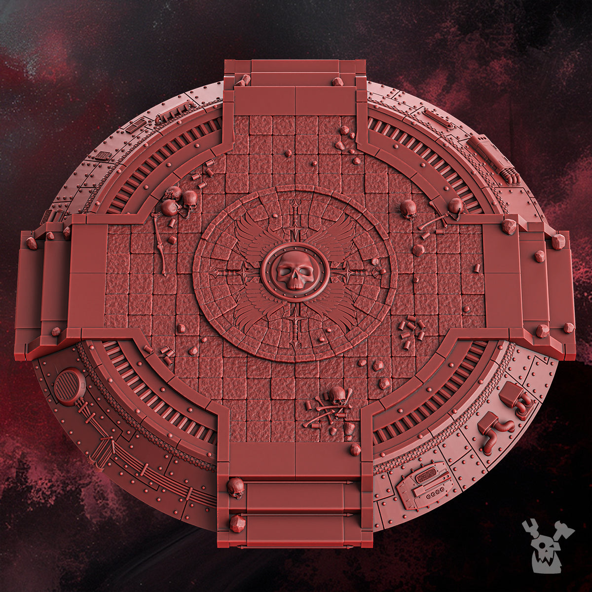 Alternate view of CRIMSON WINGS BASES AND DECOR SET by DakkaDakka Store - Full Miniature / Model