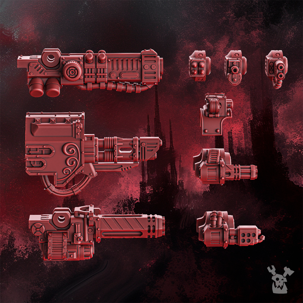 Alternate view of CRIMSON WINGS HEAVY WALKER by DakkaDakka Store - Full Miniature / Model