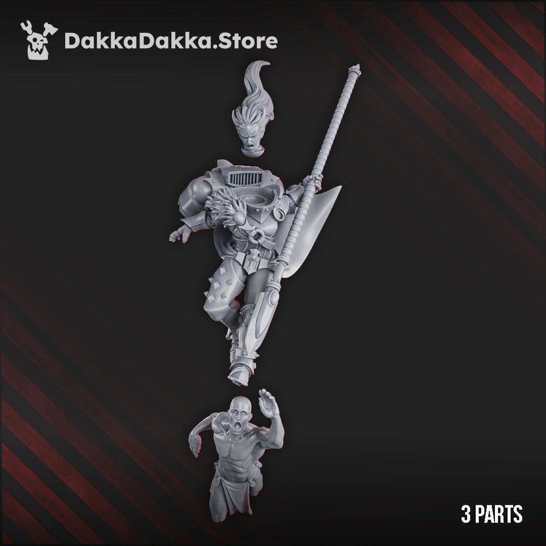 Alternate view of Elza "Tribe Betrayer" by DakkaDakka Store - Full Miniature / Model