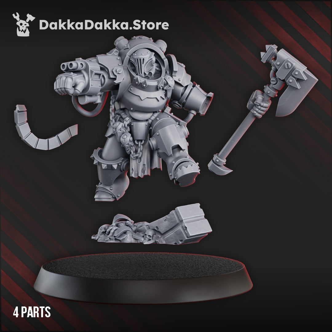 Alternate view of GORGWORK COMANDER IN HEAVY ARMOR by DakkaDakka Store - Full Miniature / Model