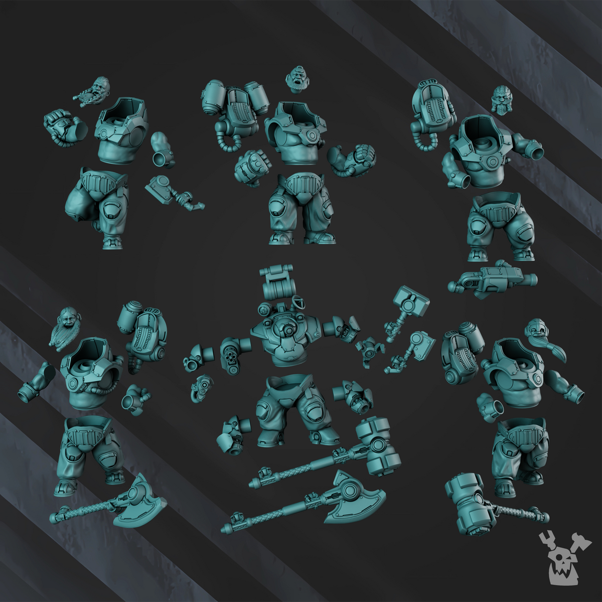 Alternate view of MITHRILCLAD SENTINELS by DakkaDakka Store - Full Miniature / Model