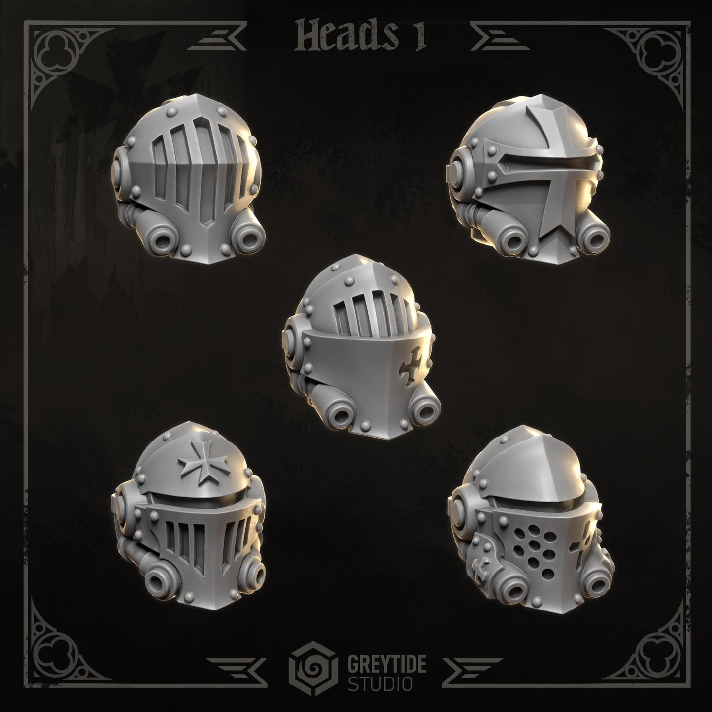 Heads 1 | Eternal Crusaders | Greytide Studio