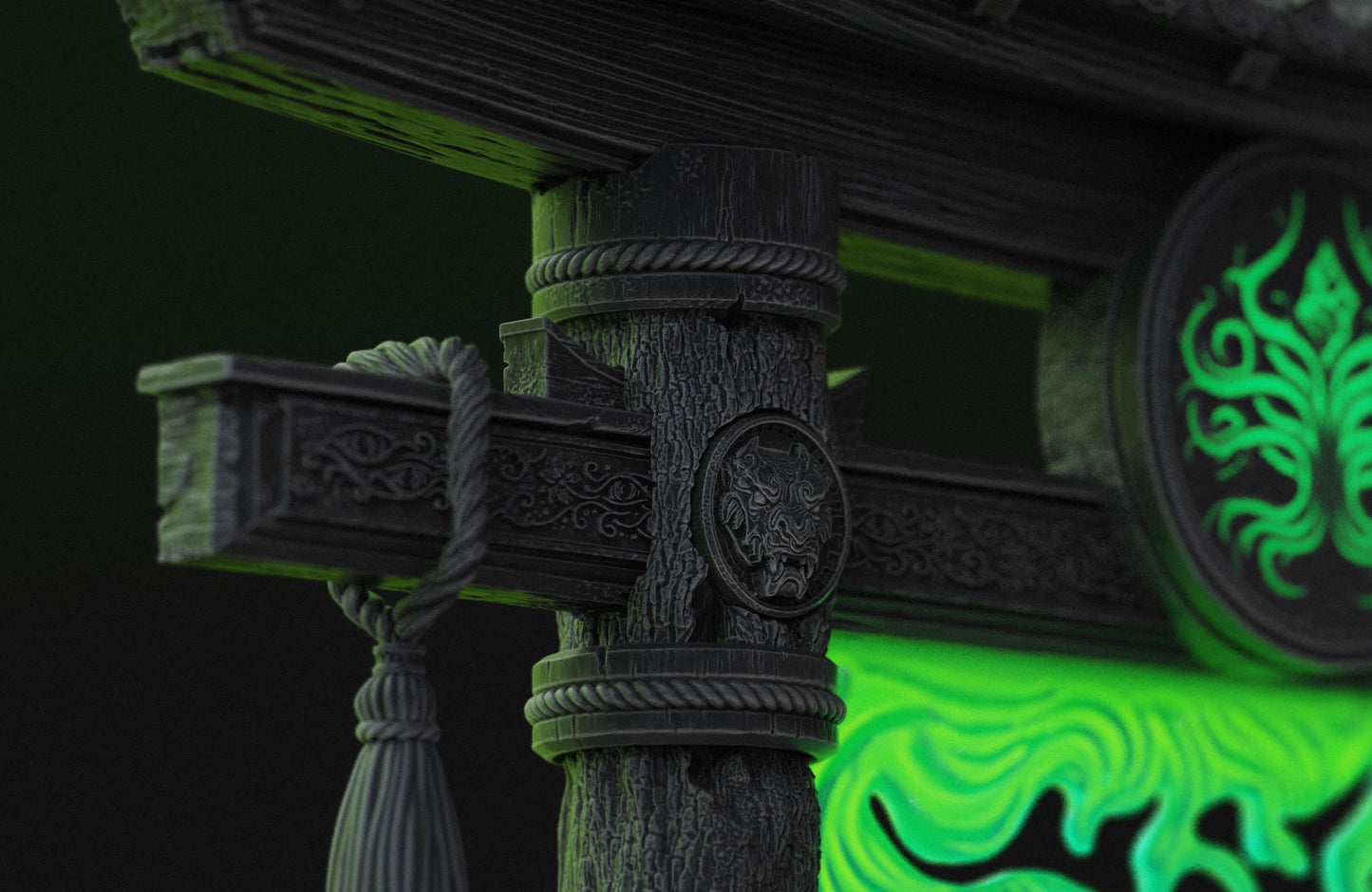 BFG - Tenjin - Torii Portal Diorama - 1.12 Scale | Sculpt | Black forge Games