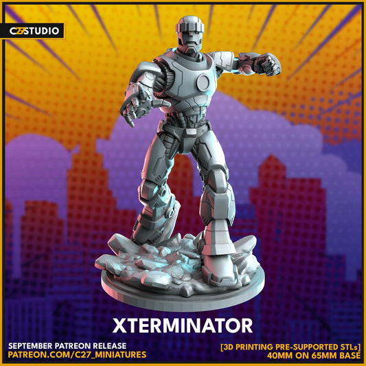Xterminator - Crisis Protocol Proxy - Marvel Fan Art - 3d Printed TTRPG Miniature
