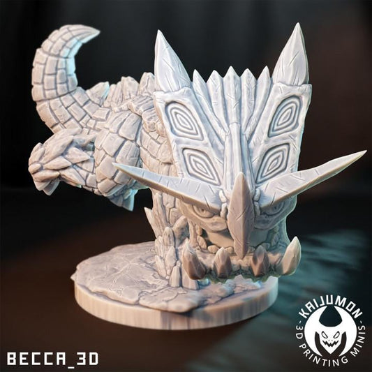 Kaijumon Tricerabastion/ Tabletop Model / Miniature Figurine | Kaijumon