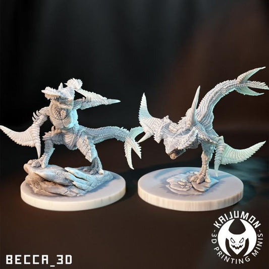 Kaijumon land shark/ Tabletop Model / Miniature Figurine | Kaijumon