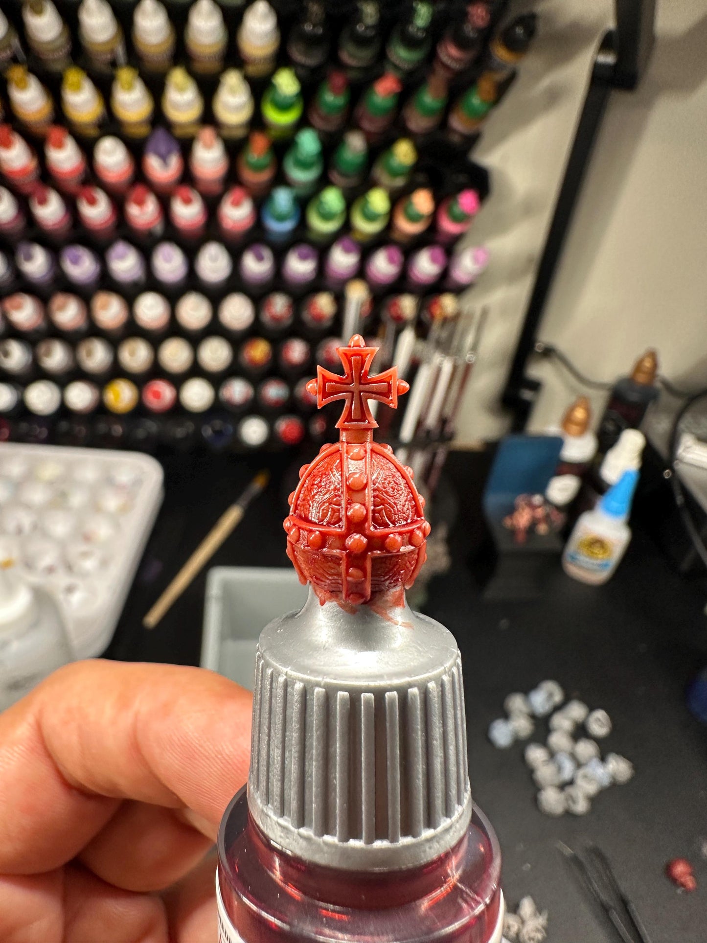 Holy grenade Swatch Caps paint bottle toppers 17ml or 18ml | Army Painter SpeedPaint Vallejo
