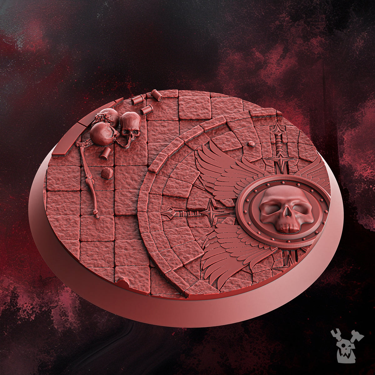 Alternate view of CRIMSON WINGS BASES AND DECOR SET by DakkaDakka Store - Full Miniature / Model