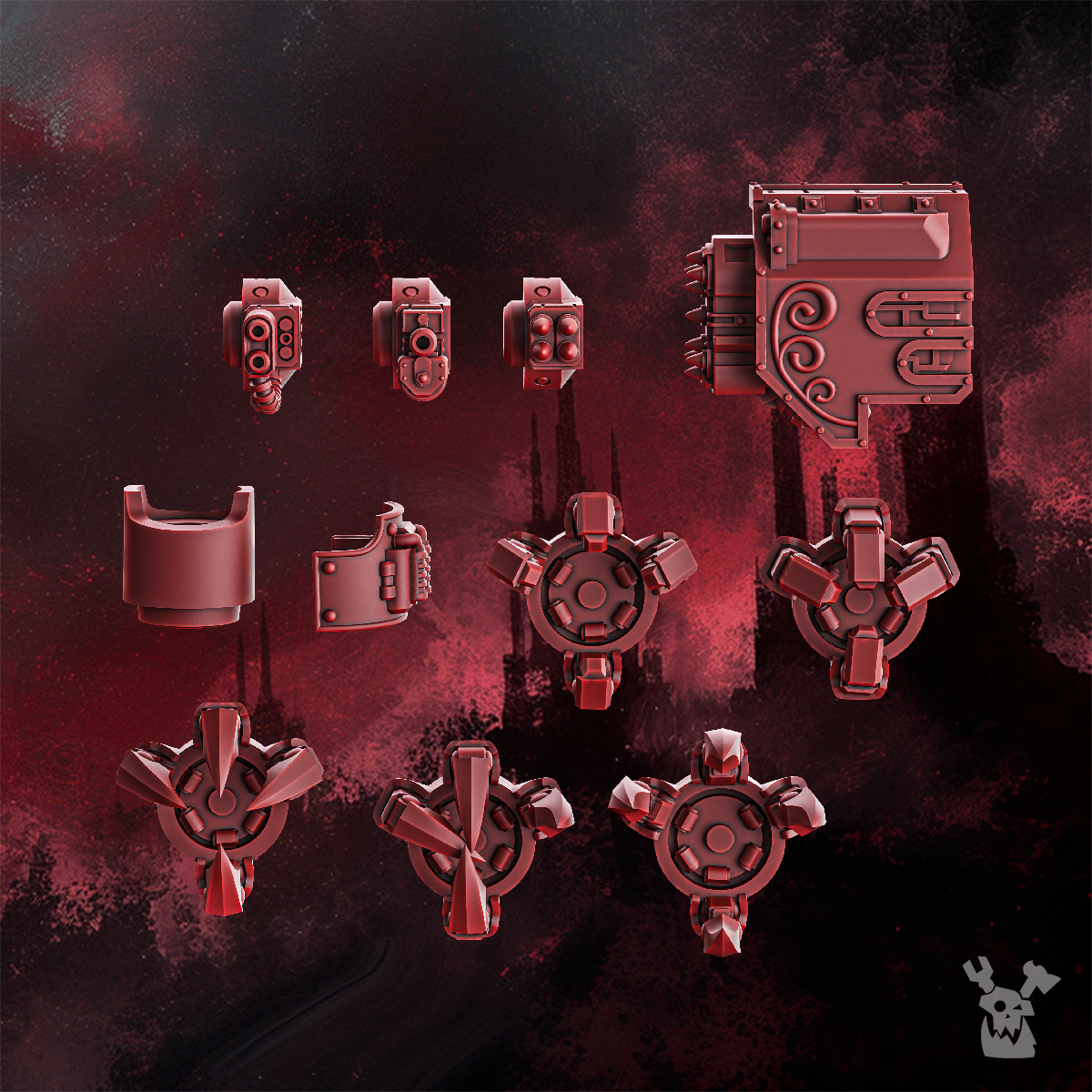 Alternate view of CRIMSON WINGS HEAVY WALKER by DakkaDakka Store - Full Miniature / Model
