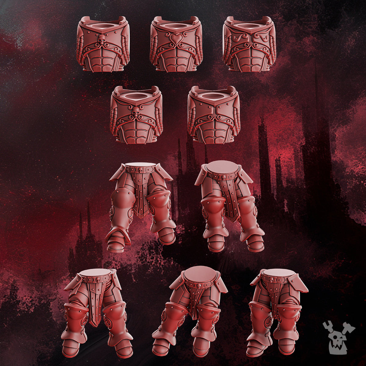 Alternate view of CRIMSON WINGS HONOUR SQUAD & STORM SQUAD WITH JUMP PACKS (BUILD-KIT & EASY-TO-BUILD MODELS) by DakkaDakka…