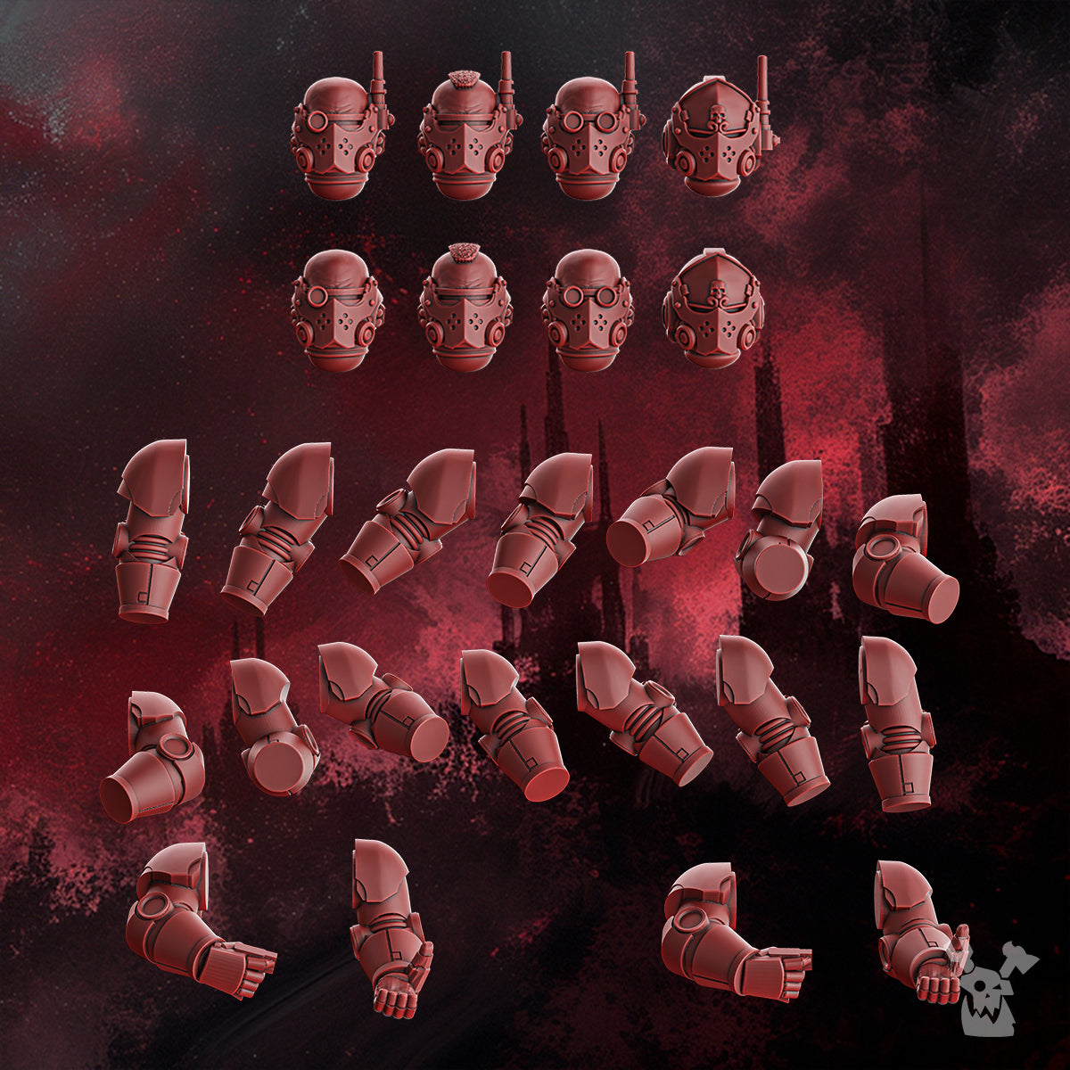 Alternate view of CRIMSON WINGS RECON SQUAD (BUILD-KIT & EASY-TO-BUILD MODELS) by DakkaDakka Store - Full Miniature / Model