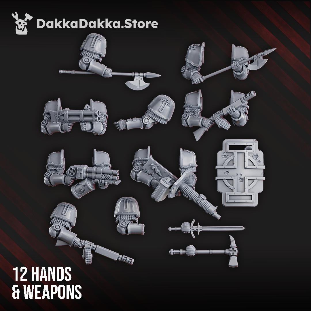 Alternate view of Heavy Bogatyr Squad (build-kit) by DakkaDakka Store - Full Miniature / Model