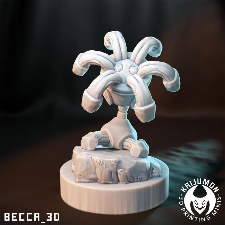 Kaijumon Rock Lily/ Tabletop Model / Miniature Figurine | Kaijumon