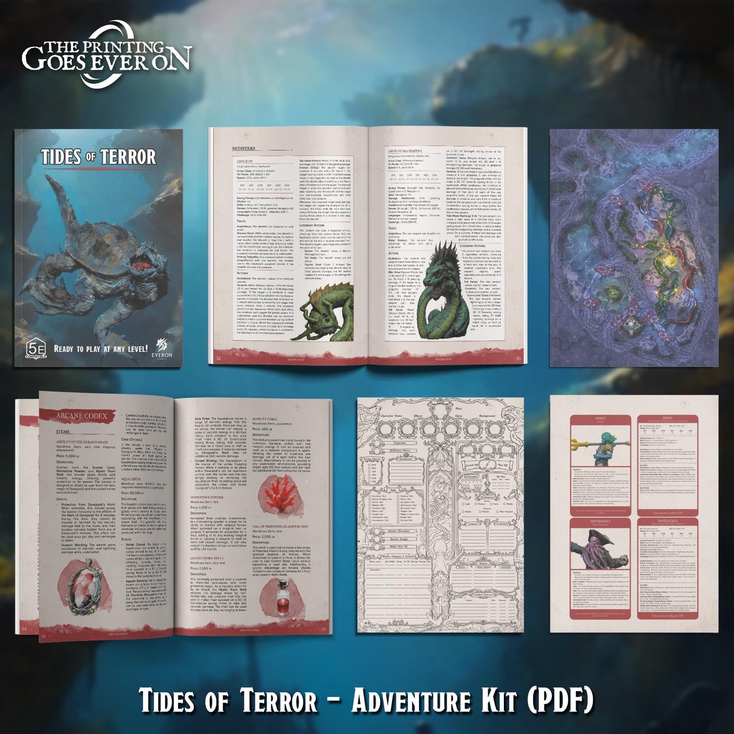 Tides of Terror | DND full Campaign | The Printing Goes EverOn