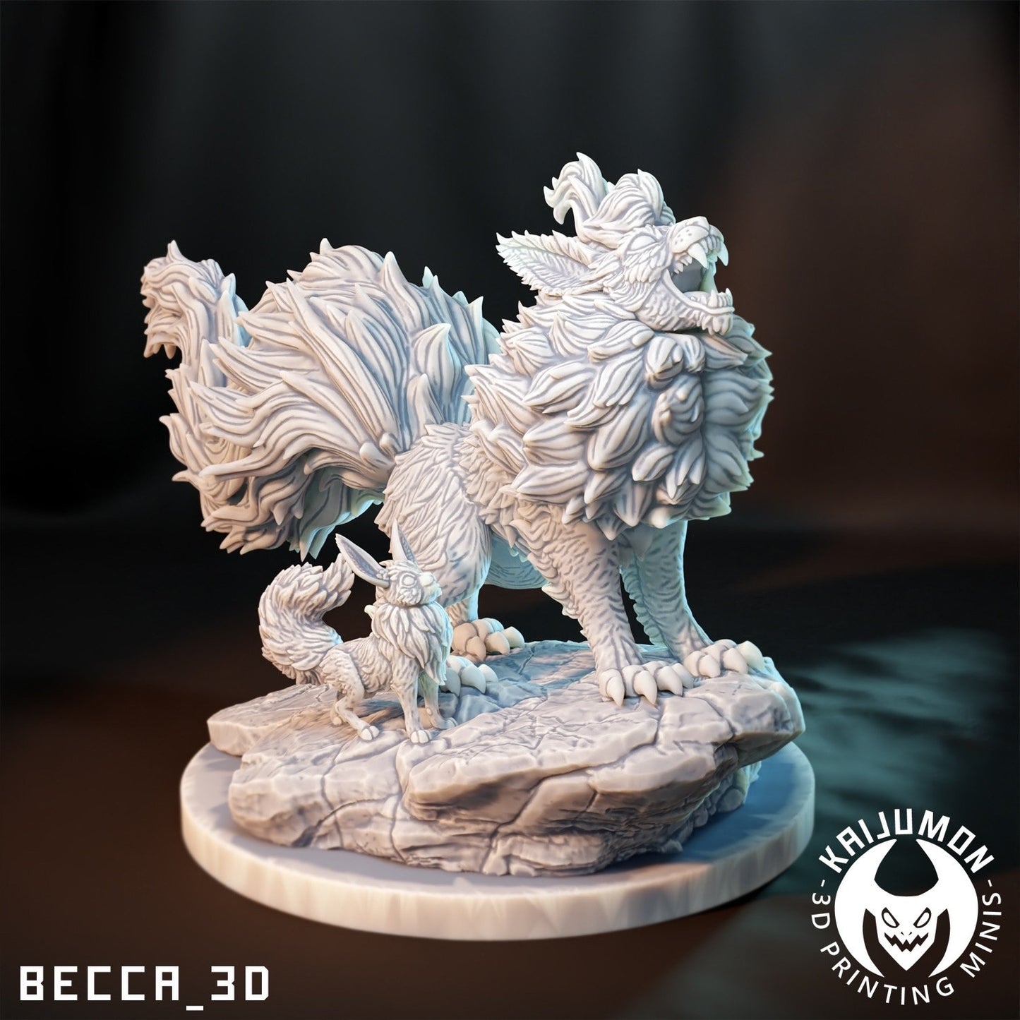 Kaijumon Fire cat/ Tabletop Model / Miniature Figurine | Kaijumon
