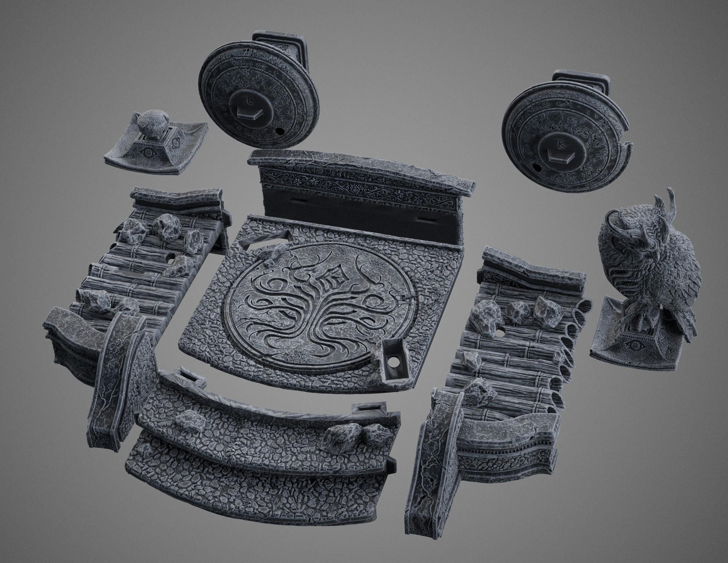 BFG - Tenjin - Garden Base - 1.12 Scale | Sculpt | Black forge Games